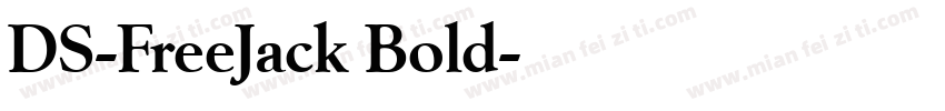 DS-FreeJack Bold字体转换